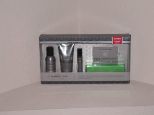 Bath & Body Works C.O. Bigelow Barber Elixer Black Travel Essentials Gift Set