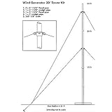 Wind Turbines: Sunforce Tower Mounting Kit for Item# 339981