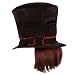 Willy Wonka Top Hat With Hair Adult