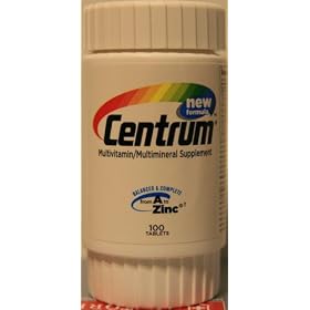 Centrum New Formula Multivitamin Multimineral Supplement Tablets, 100 -Count Bottle
