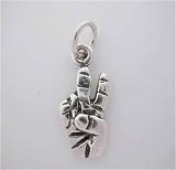 925 Silver * PEACE SIGN HAND CHARM * CUTE