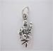 925 Silver * PEACE SIGN HAND CHARM * CUTE