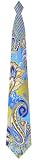 Print Paisley-Aqua blue