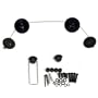 VideoSecu Ultra Slim Thin Flat LED HDTV Fashion TV Wall Mount Bracket for 32"-55" LED TV VESA 200x200 300x300 400x400 up to 800x800 - Adjustable Cable Length 1Y2