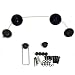 VideoSecu Ultra Slim Thin Flat LED HDTV Fashion TV Wall Mount Bracket for 32"-55" LED TV VESA 200x200 300x300 400x400 up to 800x800 - Adjustable Cable Length 1Y2