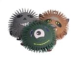 WeGlow International 9" Light Up Puffer Ball Scary Faces With Feet (3 Pieces)