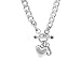Juicy Couture Silver Starter Charm Necklace w/ Heart