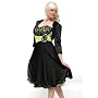Chiffon Spitzen Cocktailkleid Schwarz Mint 54 (R11&hellip Young-Fashion