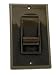 Leviton 6627-1 SureSlide 5A Full Range Fan Speed Control, Single Pole, Brown