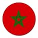 Morocco Flag Round Mouse Pad
