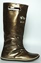 Sugar The Handle This Rainboot in Gold,Shoes for Women