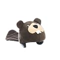Tail Wags Beaver Helmet Cover - Brown
