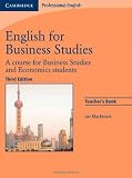 English for Business Studies Teachers Book: A Course for Business Studies and Economics Students