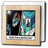 Review 3dRose LLC  / Aliens From Lesser Planets - 6 Inch Tile Napkin Holder