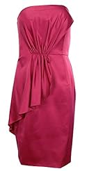 Strapless  Polyester/Satin/Spandex  Dress With Ruffles