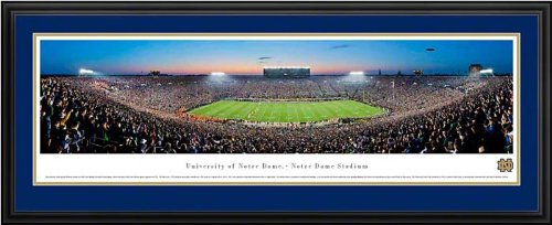 Notre Dame Fighting Irish - Notre Dame Stadium - Framed Poster Print