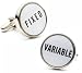 Interest Rate Fixed and Variable Cufflinks Cuff Links