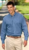 Port & Authority tall long sleeve denim Shirt(TLS600)