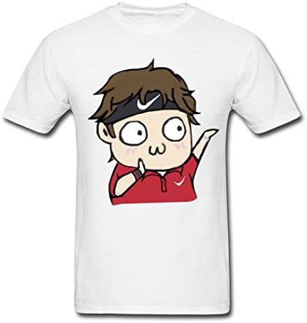 Roger Federer Emoji Men's MPova T-Shirts XX-Large