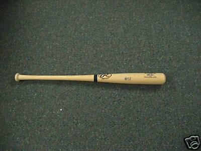 Alcides Escobar Autographed Baseball Bat - F s Logo - Autographed MLB Bats