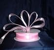 Organza Satin Center Ribbon - 7/8" - 25 Yards (75 FT) - Pink