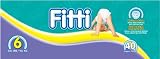 Fitti Mega Baby Diapers, Size 6, 40 Count (160 Count (Pack of 4)