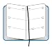 Moleskine 2011 12 Month Weekly Planner Horizontal: Sky Blue Hard Cover X-Small