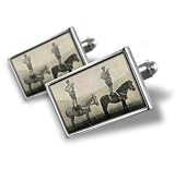 Cufflinks "Two artists on horses, Vintage" - Hand Made Cuff Links