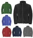 Mens Full Zip Classic Fleece Jackets Sizes XS to 4XL SUITABLE FOR WORK & LEISURE