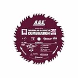 Buy A.G.E. Series by Amana Tool MD10-504TBR Thin Kerf Rip Crosscut Combination... by A.G.E. Series by Amana Tool