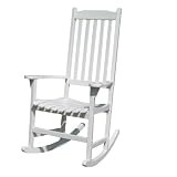 Merry Garden White Paint Traditional Rocking Chair