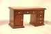 Miniature Cherry Wood Desk Dollhouse Miniature 