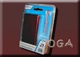 NINTENDO DS NDS RED CRYSTAL HARD CASE + STYLUS PEN COMBO