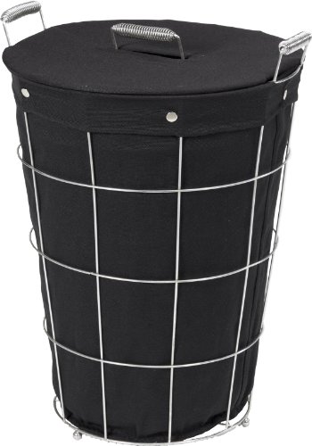 CreativeWare Simply Storage Hamper with Liner, Black