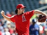 Los Angeles Angels of Anaheim v Texas Rangers, SURPRISE, AZ - MARCH 02: Dan Haren Photographic Poster Print by Christian Petersen, 12x16