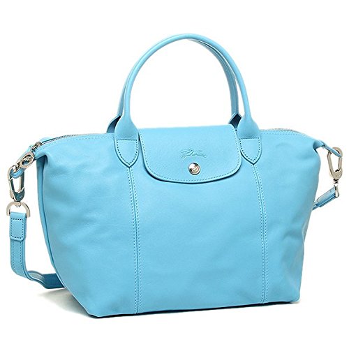(ロンシャン) LONGCHAMP ロンシャン バッグ LONGCHAMP 1512 737 807 LE PLIAGE CUIR TOP HANDLE BAG ショルダーバッグ・2WAYBAG CORNFLOWER [並行輸入品] 画像