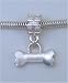 DOG BONE Silver Charm Dangle Bead Troll Pandora Style