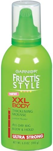 Garnier Fructis Style XXL Body Thickening Mousse, Ultra Strong Hold, 6.8 Ounce (Pack of 3)