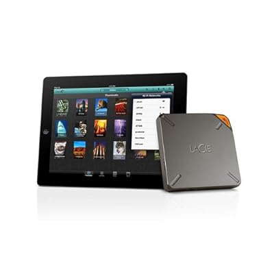 LaCie FUEL 1TB Wireless Storage with Wi-Fi 802.11 b/g/n and USB 3.0 (9000436U)