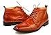 Ferro Aldo Mens Fashion Ankle Boots Shoes Lace Cap Toe Style in Italy Brown