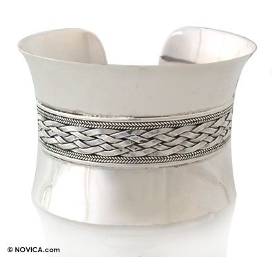 Bracelet, 'Sterling Vines'