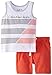 Calvin Klein Baby-Boys Infant Tank Top with Orange Shorts