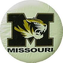 University Missouri Tigers white tire cover, Size SMALL
