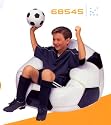 Jr. Sports Fan Beanless Bag Inflatable Chair - Soccer (Buy 5, Get 1 Free)