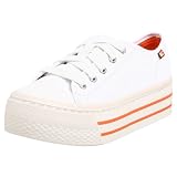 BC Footwear Women's Monster Truck Sneaker,White,7.5 M US