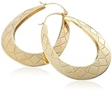 9ct Yellow Gold AMC99026 Ladies Creole Earrings