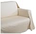 Scroll Jacquard Love Seat Throw Cover, Beige