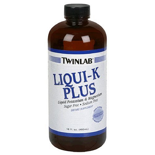 Twinlab Liquid Potassium and Magnesium, Unflavored, 16 Ounce (Pack of 2