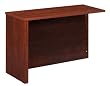 Embassy 48" Return Table in Tuscany Brown Finish By Bestar Furniture