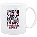 Mug White " THE MORE I LEARN ABOUT PEOPLE THE MORE I LOVE MY Finnish Spitz " Dogs